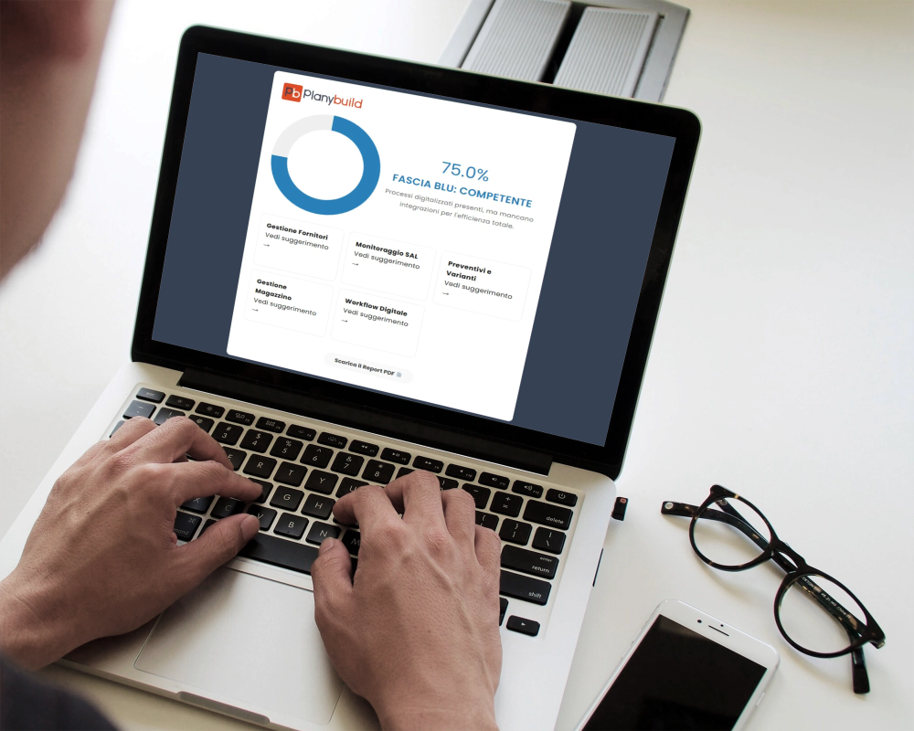 Imprenditore edile calcola il proprio Stato di Avanzamento Digitale